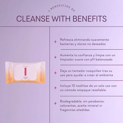 Cleanse With Benefits - Toallitas húmedas