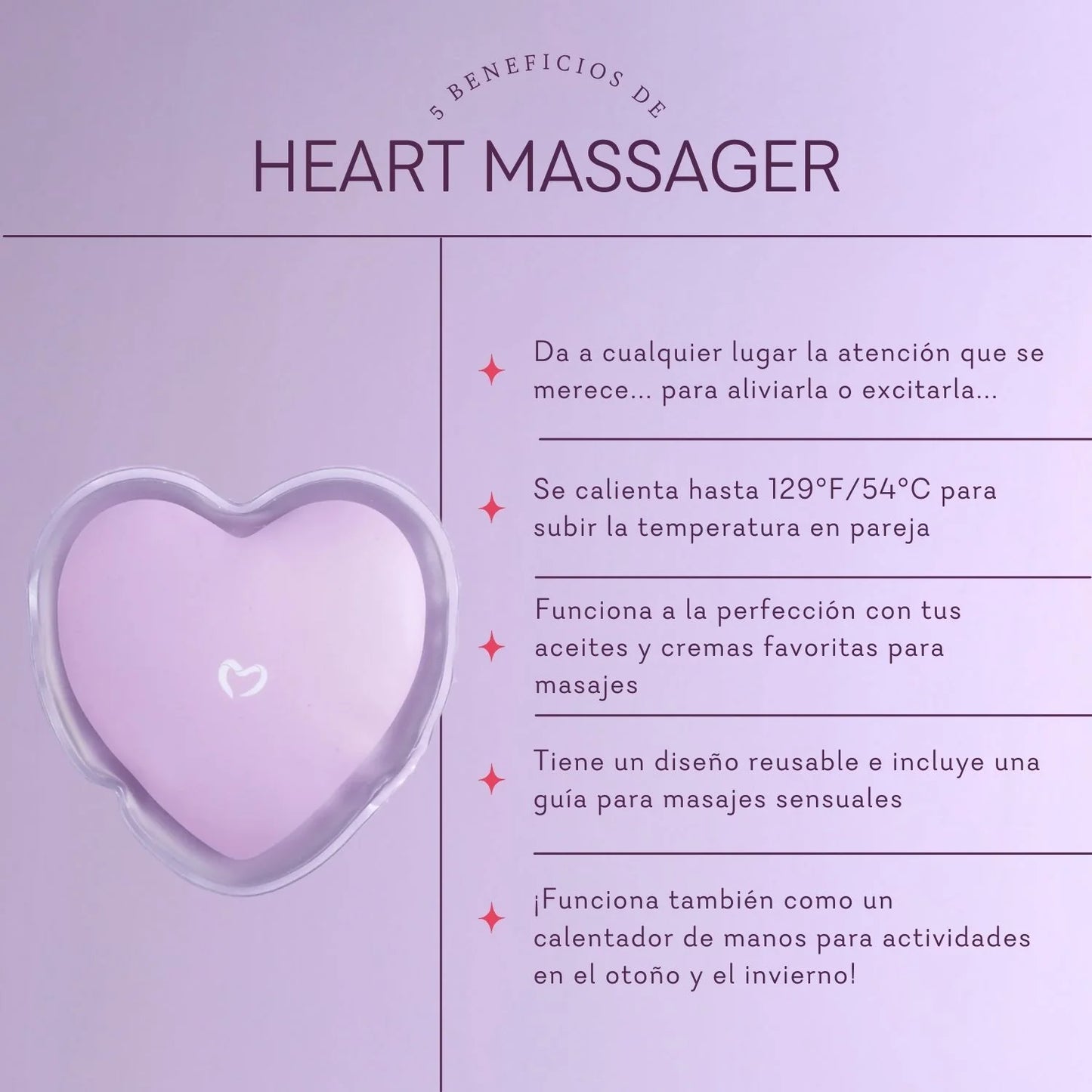 Heart Massager Heat (Corazon  para masajes)