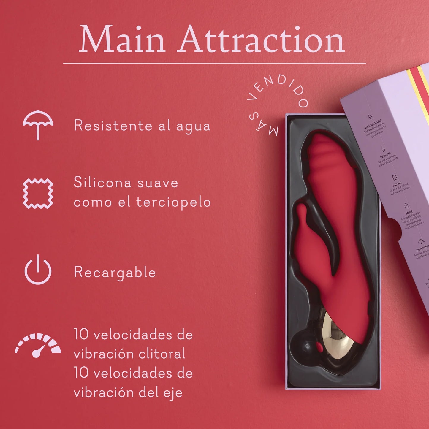 Main Atraction (Vibrador de doble acción)