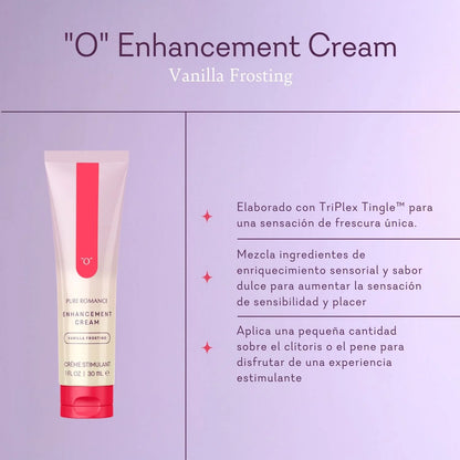 O - Enhancement  Cream- Vanilla Frosting (Crema "O" intensificadora)