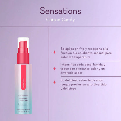 Sensations - Warming Lubricant - (Lubricante con efecto cálido) Selecciona tu sabor preferido