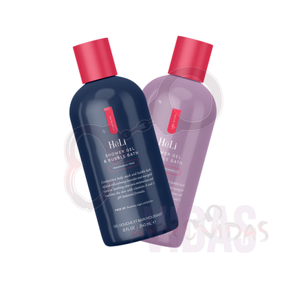 HēLi - Skinny Dip - Shower Gel & Bubble Bath (Jabón líquido y baño de burbujas). Selecciona tu opción preferida